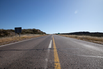 the road in the desert