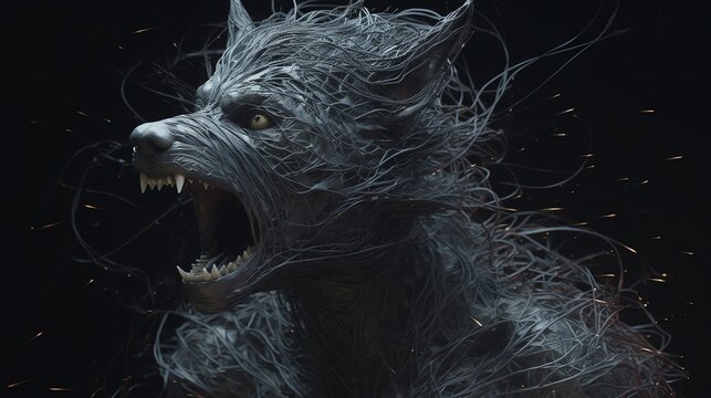 A Werewolf Transformation Generative AI
