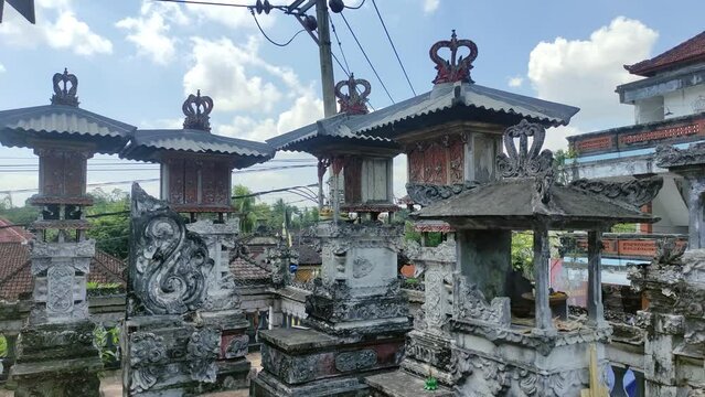 Balinese Temple or Sanggah is a holy place for Hindu families in Bali, always compliments every yard of the house and buildings.