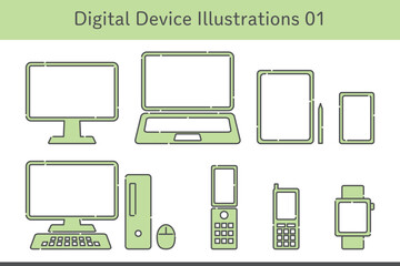 Digital Device Illustrations 01