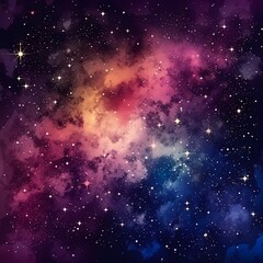 Fototapeta na wymiar Galaxy pattern with stars and nebula