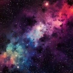 Obraz na płótnie Canvas Galaxy pattern with stars and nebula