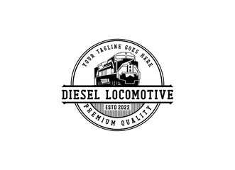 Train Locomotive Logo Design. Train Logo Design