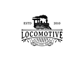 Train Locomotive Logo Design. Train Logo Design © AlvinStd.