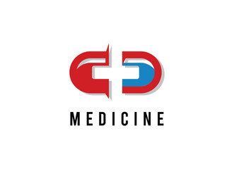 Fototapeta na wymiar Medicine Logo Design. Medical logo design. 