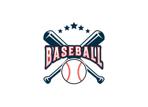 Baseball logo design. Baseball Softball Team Club Academy Championship Logo Template Vector