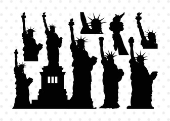 Statue Of Liberty SVG Cut Files | Statue Of Liberty Silhouette | Liberty Statue Svg | Lady Liberty Svg | Statue Of Liberty Bundle