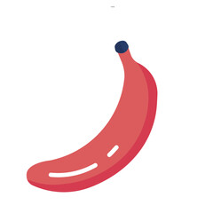 Banana Fruit Flat Design Icons and Symbol Png Illustrator