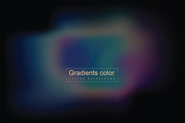 Blurred luxury smooth gradient rainbow abstract background. Vector horizontal template for digital landing page