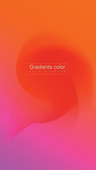 Orange and pink smooth gradient  abstract background. Vector vertical template for digital social media post, screen, mobile app