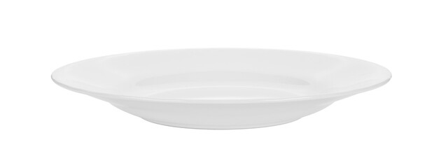 Empty plate on transparent png