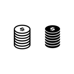 Money icon vector illustration logo template for many purpose. Isolated on white background.