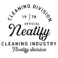 Cleaning Company Vintage Logo For banner, poster, flyer
