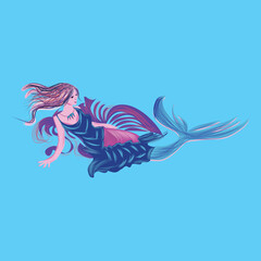 illustration of a mermaid