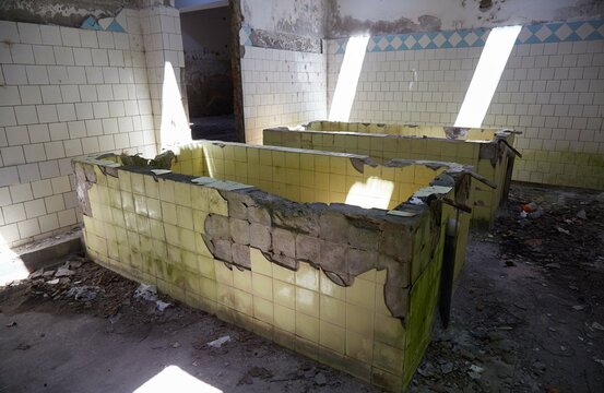 The former Soviet spa town of Tskaltubo in Georgia is now in ruins, and visitors come to explore its abandoned buildings