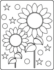 Sunflowers Coloring Pages