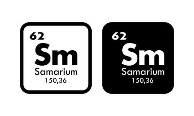 samarium icon set. vector template illustration  for web design