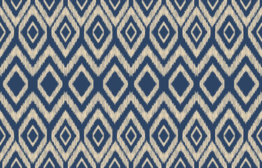 Ethnic abstract ikat art. Aztec ornament print. geometric ethnic pattern seamless  color oriental.  Design for background ,curtain, carpet, wallpaper, clothing, wrapping, Batik, vector illustration.