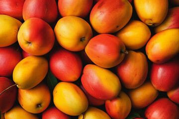 A background photo of mangos, mangos Pattern Background, Generative AI