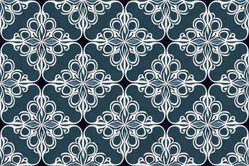 Gordijnen seamless pattern with elements © Marcelinho