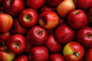 A background photo of apples, apples Pattern Background, Generative AI