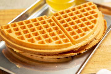 waffles on a plate