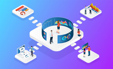 Obraz premium Data centers are data centers to serve applications and supporting business information.