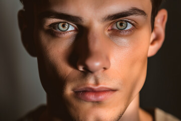 Fototapeta premium Männermodel Gesicht KI