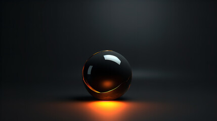 sphere on black
