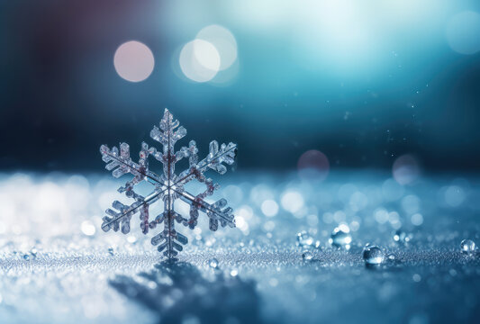 a snowflake background background image, generative AI