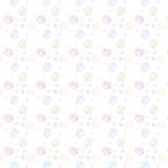 Seamless pattern with light colorful tropical leaves. Vector illustration. Textile, wallpaper, paper, background, decor, decoration.