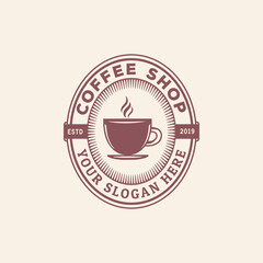 Coffee shop and badge collection vintage logo