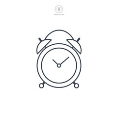 Clock icon symbol template for graphic and web design collection logo vector illustration