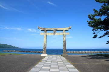 長崎の池の御前神社の鳥居02
