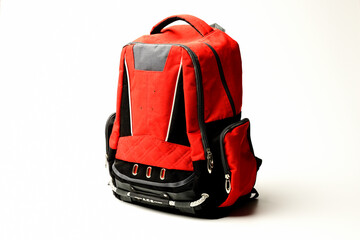 mochila roja para niño y adulto para el campo y el colegio 