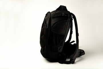 mochila negra para niño y adulto para el campo y el colegio 