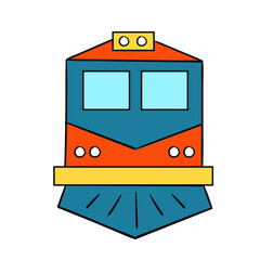 Travel Doodle Colorful_Train