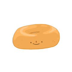 Cartoon donut light used to decorate in a cute style