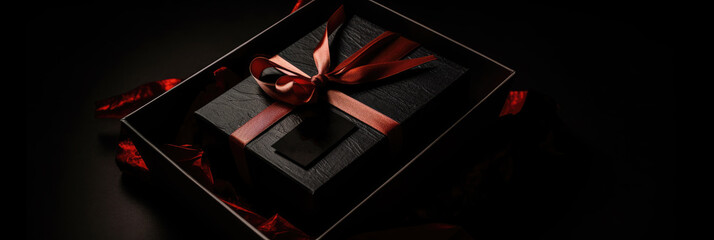 Beautiful luxury gift boxes. generative ai