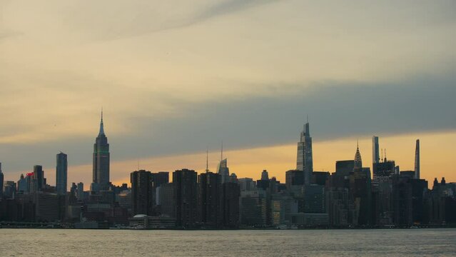 New York City, U.S.A. — Midtown Manhattan And Empire State Building At Sunset