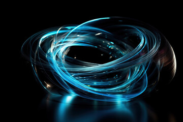 Circular ray abstract figure,created with generative ai tecnology. - obrazy, fototapety, plakaty