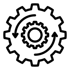 cycle line icon