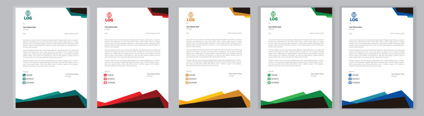 New Corporate And Creative Professional Business Elegant,Modern letterhead template design in minimalist style a4