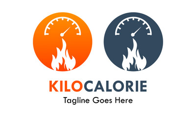 Kilo calorie design logo template illustration