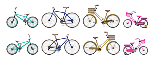 Various models and styles of bikes for riders to choose from according to age and usage.