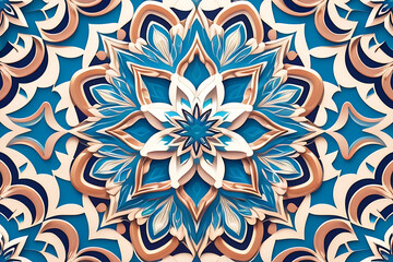 star abstract seamless pattern