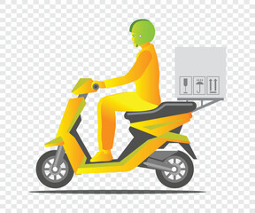 Fototapeta na wymiar electric motorbike man vector design illustration