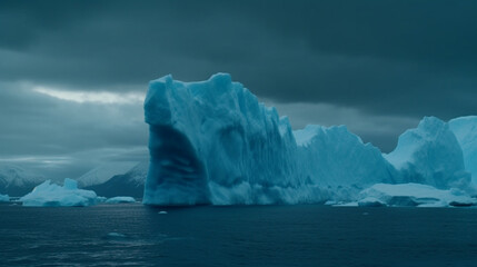 Fototapeta na wymiar Iceberg. Generative Ai