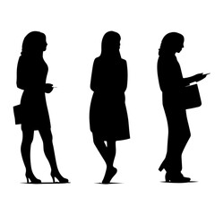 silhouettes of womens