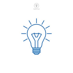 Light Bulb icon symbol template for graphic and web design collection logo vector illustration